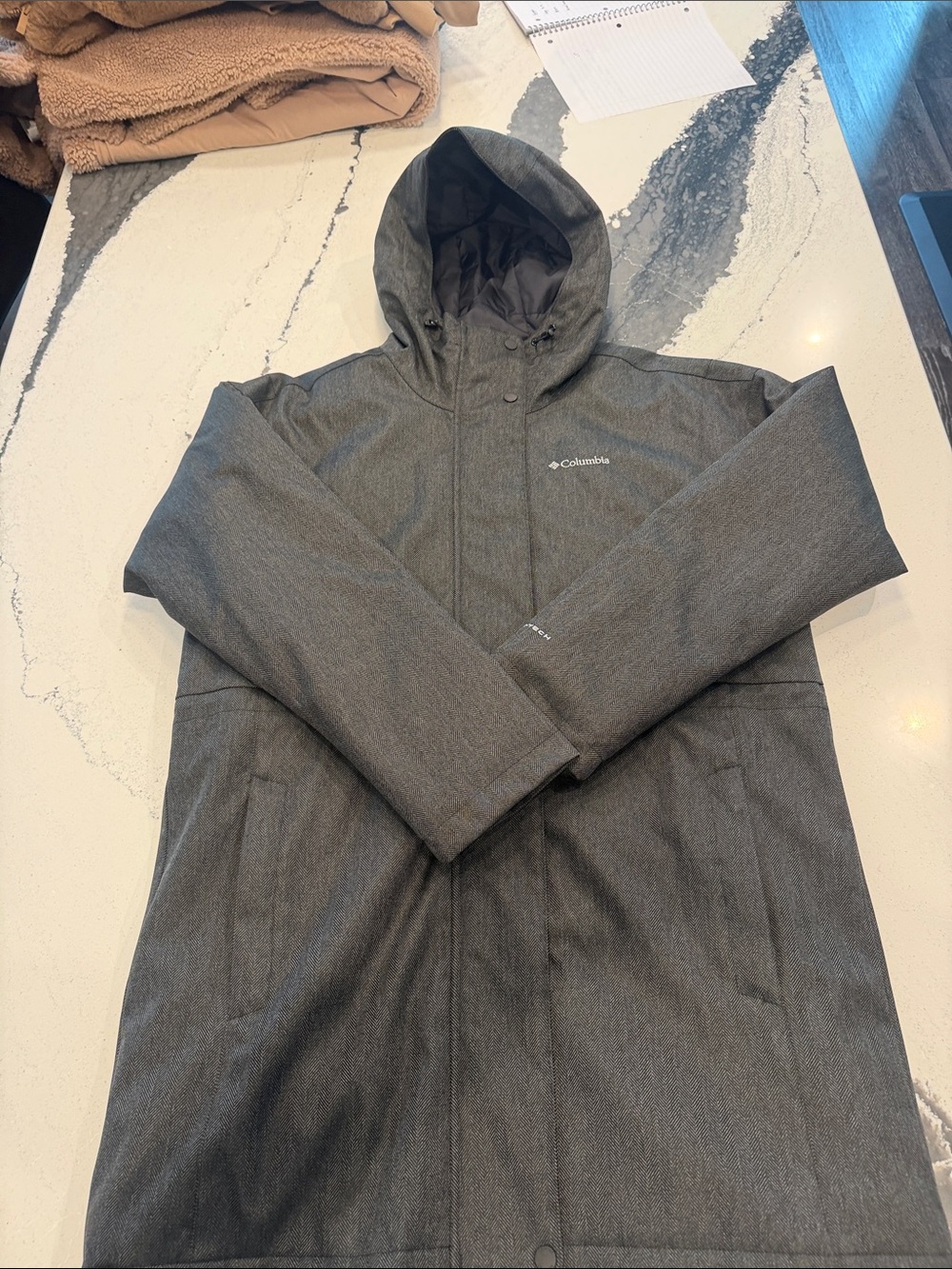 Columbia Winter Coat in Dark Gray